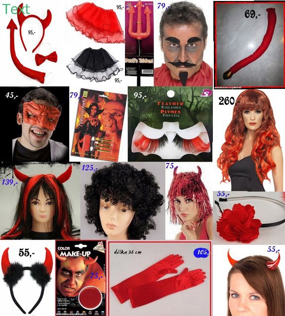 karnevalový kostým ČERTICE > 140